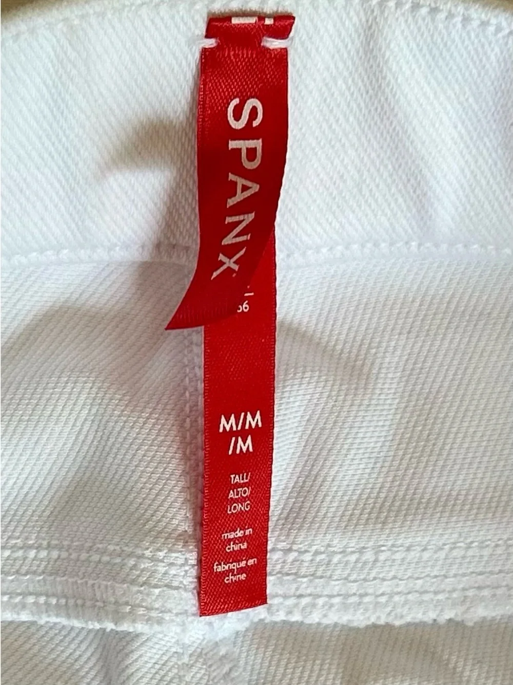 NWT SPANX Ankle Jeanish Leggings White Size Medium Tall